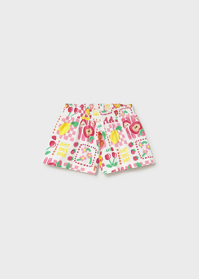 Short en maille imprimée - Hibiscus