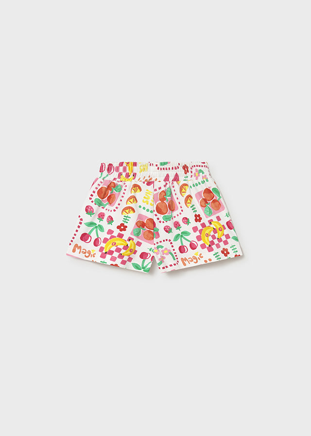 Short en maille imprimée - Hibiscus