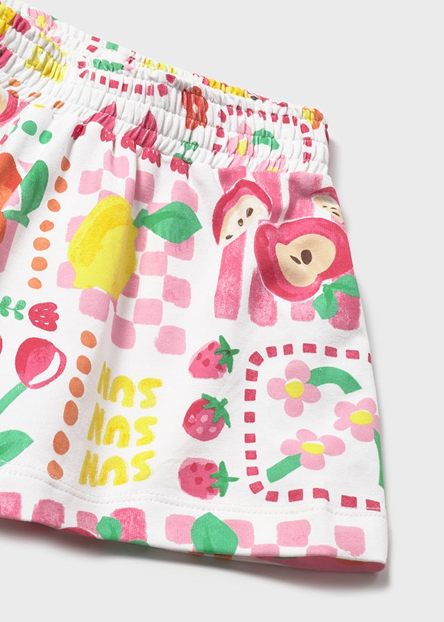 Short en maille imprimée - Hibiscus