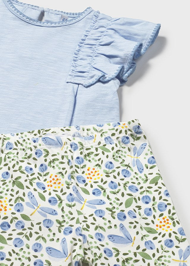Ensemble deux pièces (legging et chandail) - Bleu ciel