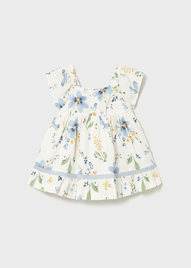 Robe à imprimé floral bleu ciel