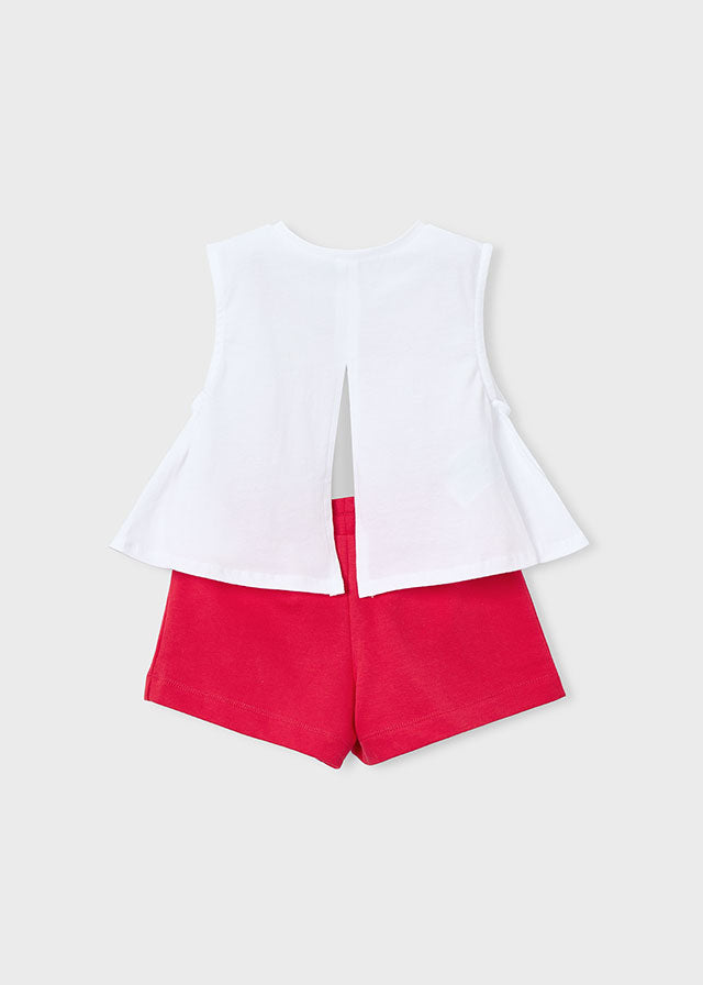 Ensemble 2 pièces (short et camisole) - Limonade rose
