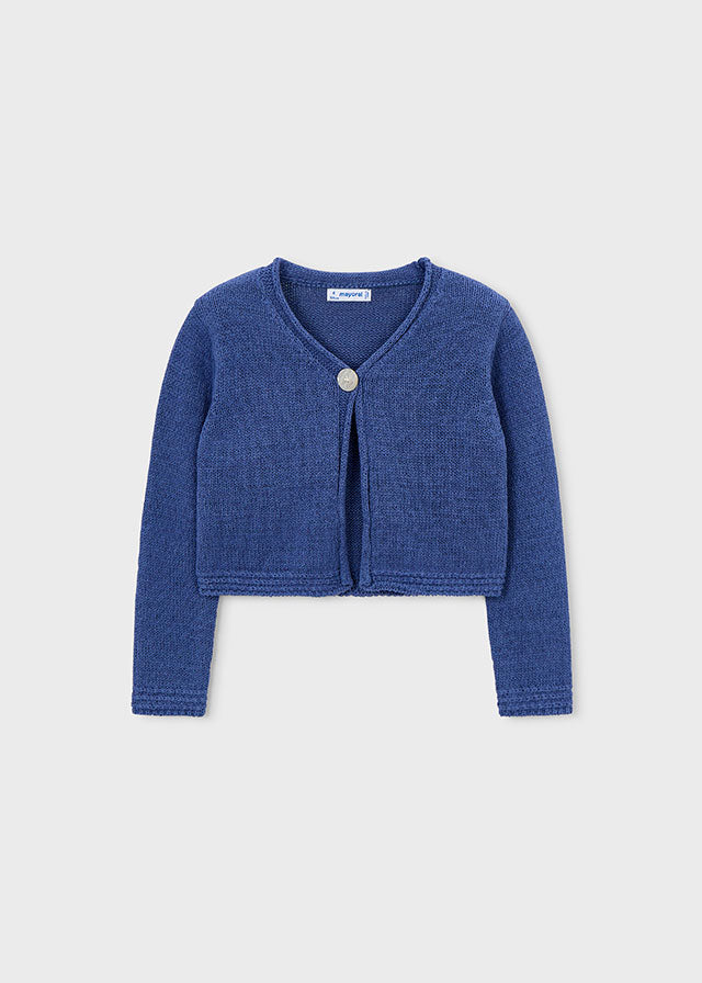 Cardigan en tricot - Bleu porcelaine