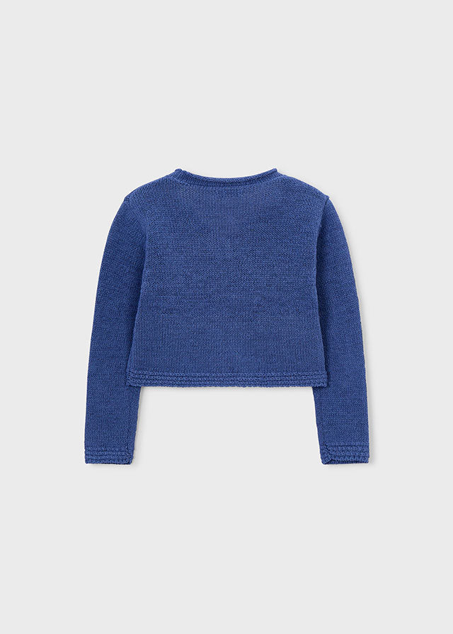 Cardigan en tricot - Bleu porcelaine