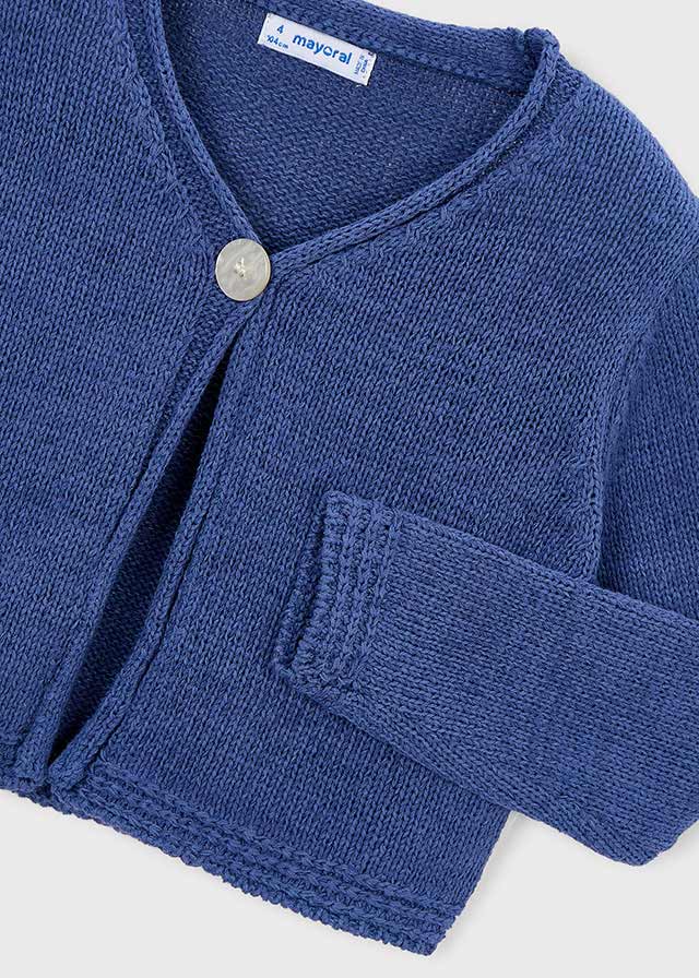 Cardigan en tricot - Bleu porcelaine