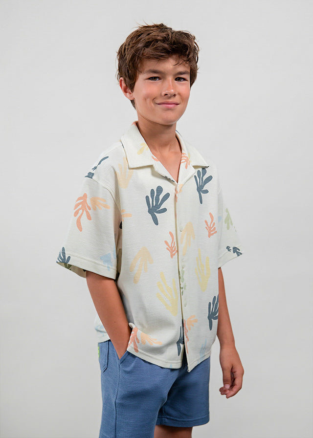 Chemise à manches courtes - Récif de corail