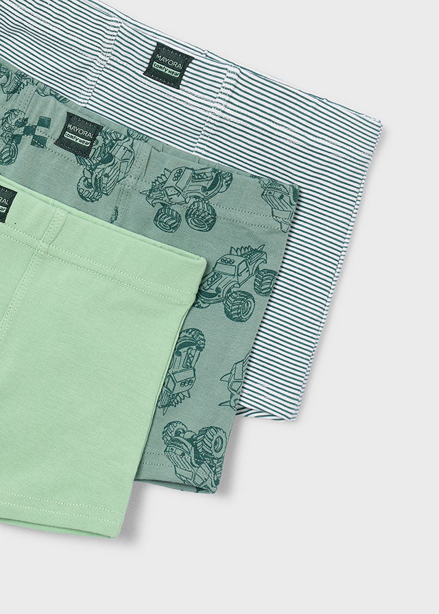 Ensemble de 3 boxers - Menthe