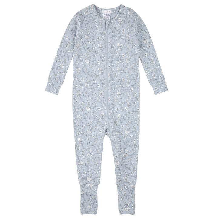 Pyjama une pièce convertible à imprimé de fleurs de givre
