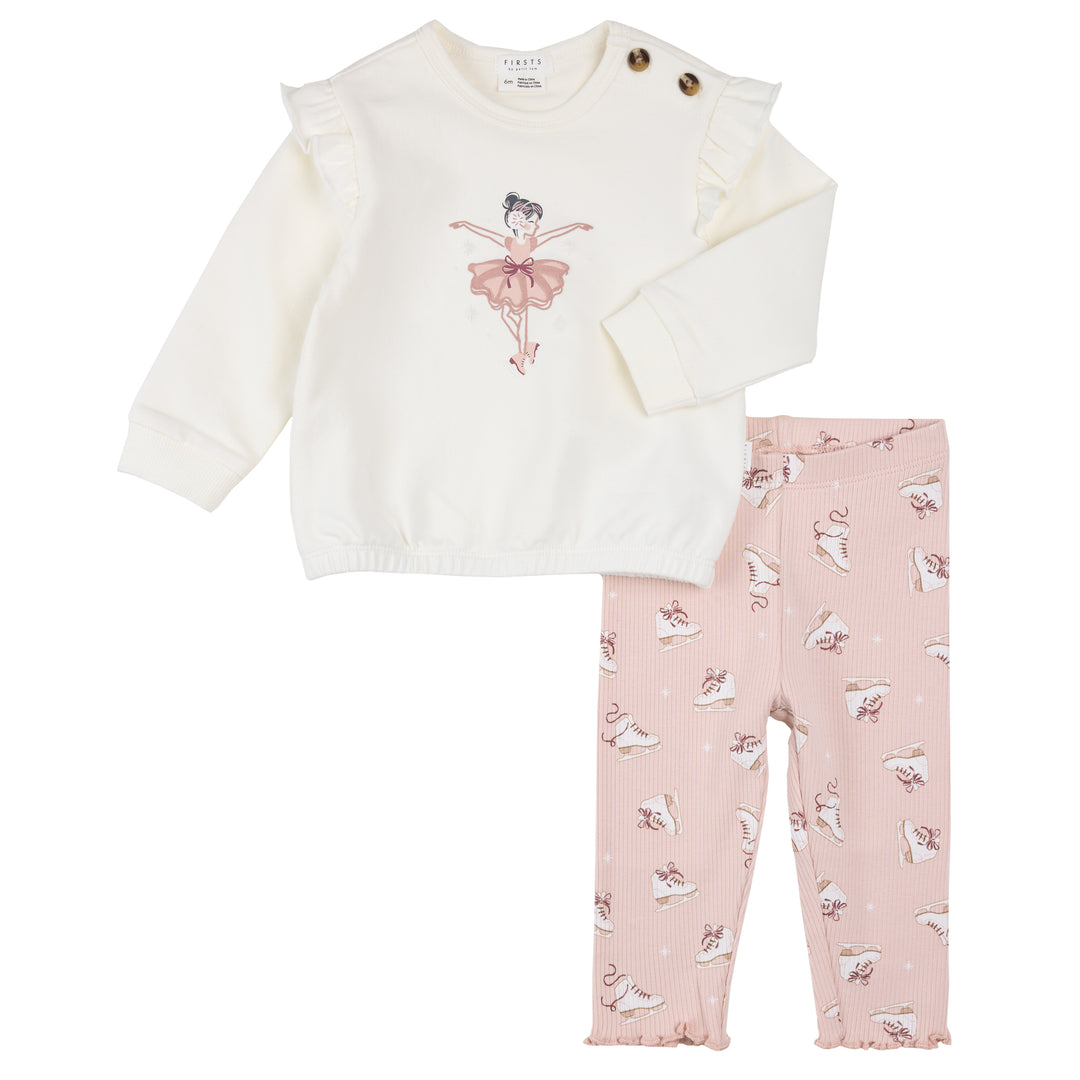 Ensemble legging à motif patineuse