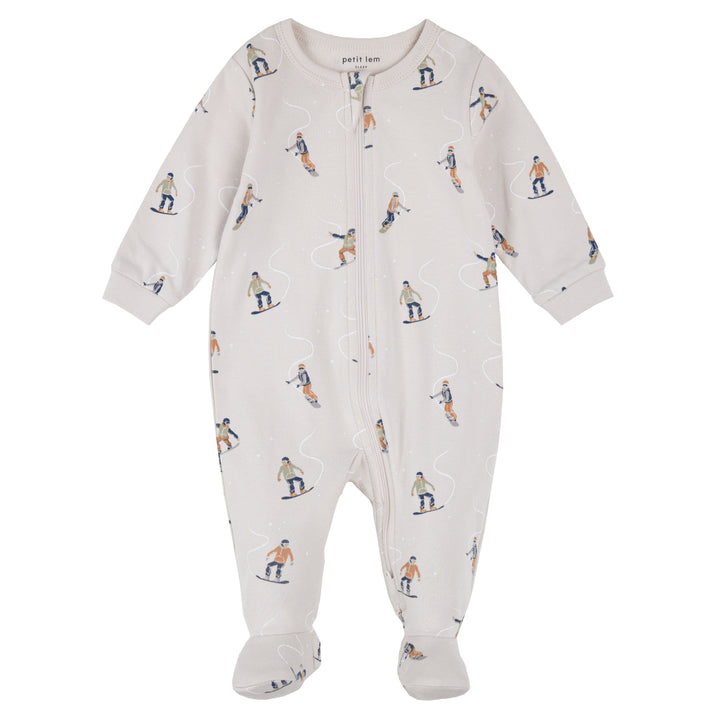 Pyjama une pièce à imprimé de planches à neige