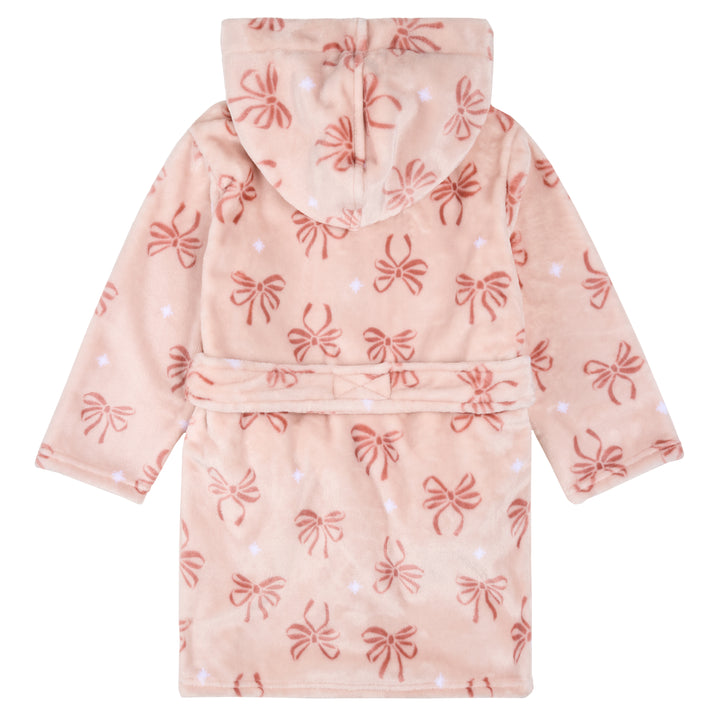 Robe de chambre rose à imprimé de boucles