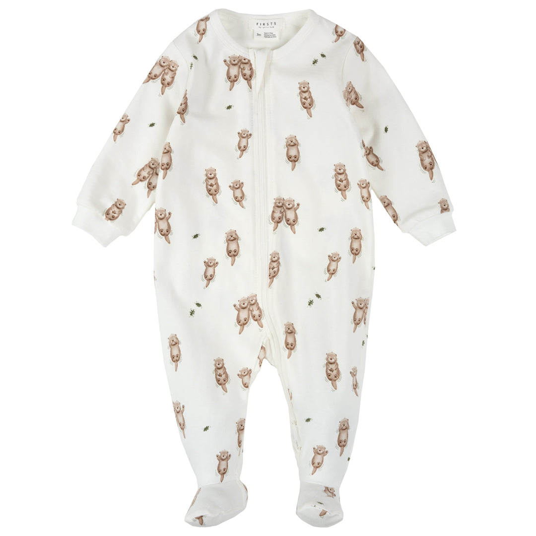 Pyjama une pièce à imprimé de loutres