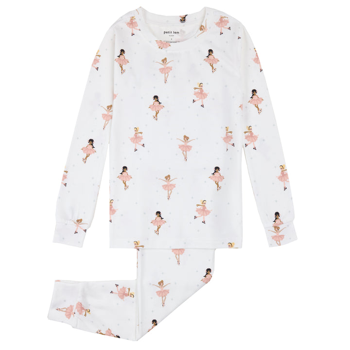 Pyjama deux pièces à imprimé de patineuses