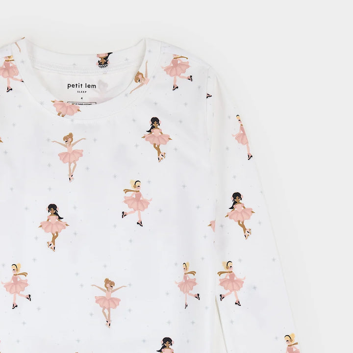 Pyjama deux pièces à imprimé de patineuses