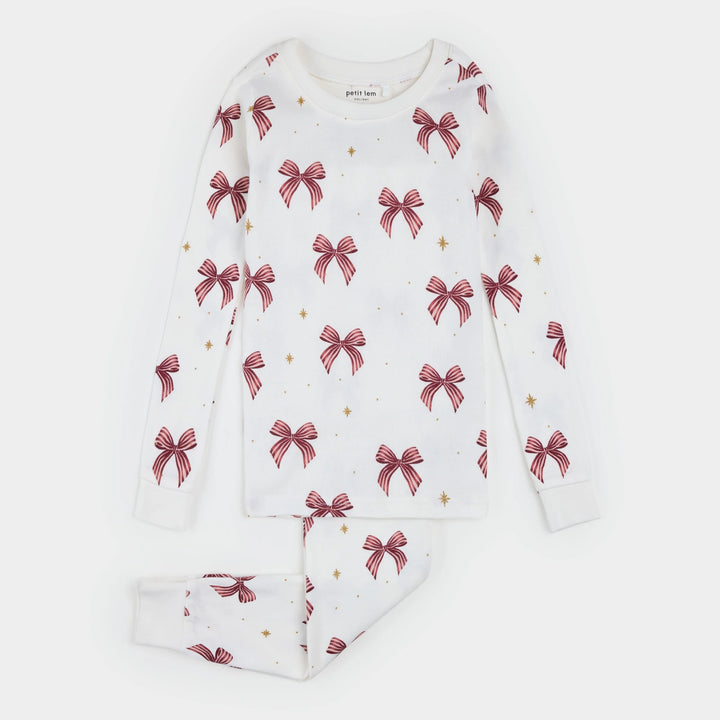 Pyjama deux pièces à imprimé boucles scintillantes