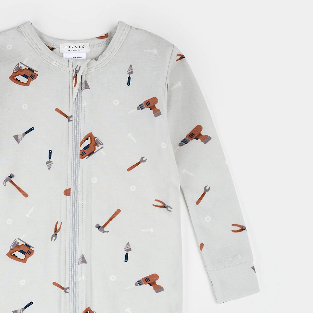 Pyjama une pièce convertible à imprimé d'outils