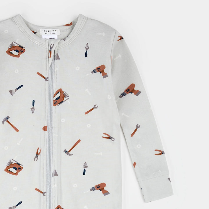 Pyjama une pièce convertible à imprimé d'outils