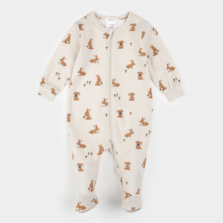 Pyjama une pièce à imprimé de lapins