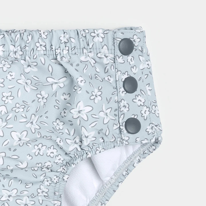 Retro floral print pool diaper