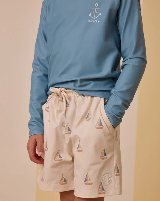 Short de piscine - Voiliers