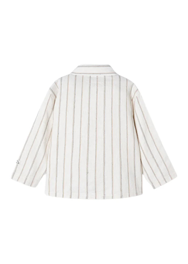 Chemise tissée à rayures Milk
