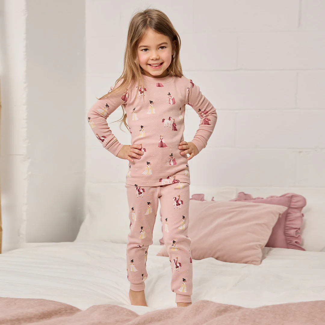 Pyjama deux pièces à imprimé de princesses