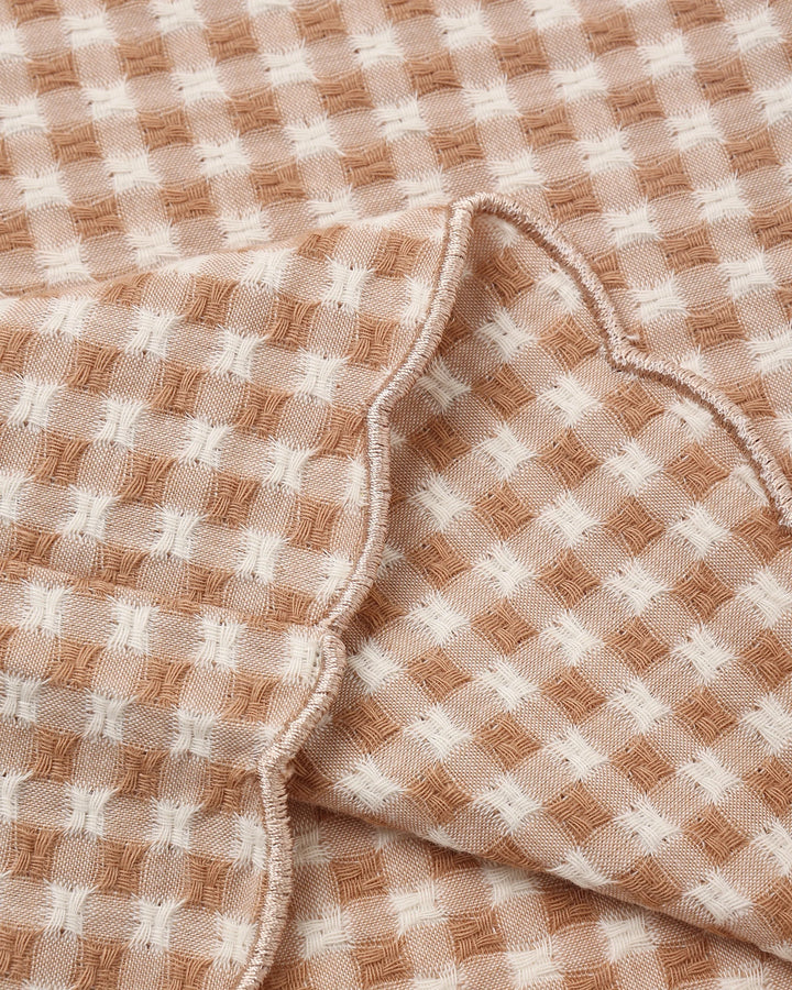 Pantalon à jambes larges - Fawn Gingham