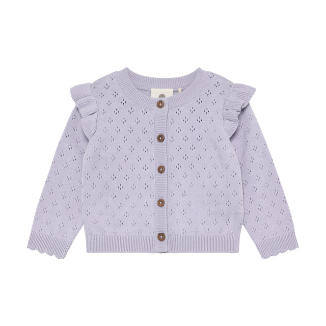 lilac knit cardigan