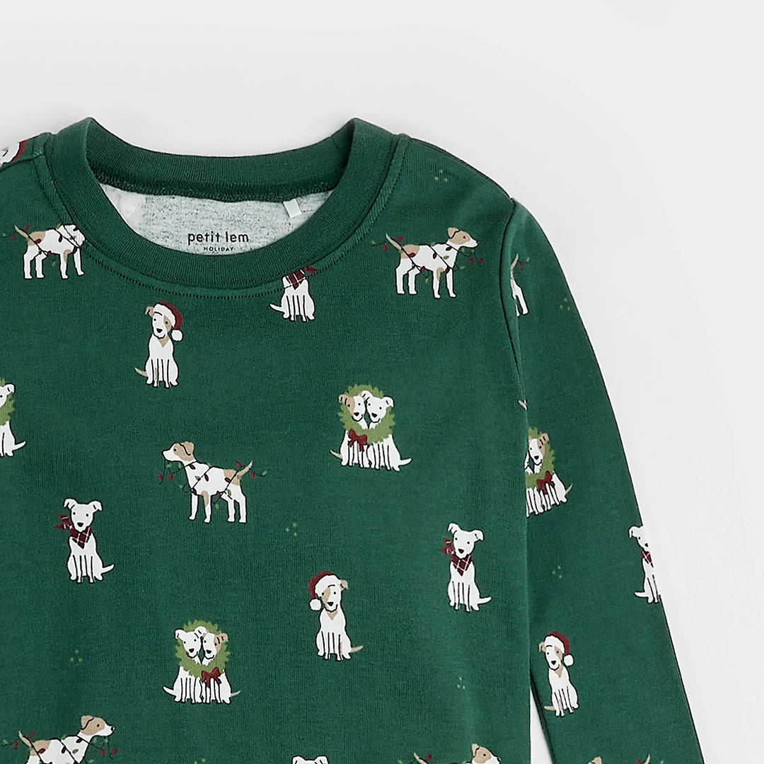 Pyjama deux pièces Chiens Festifs 4 ans