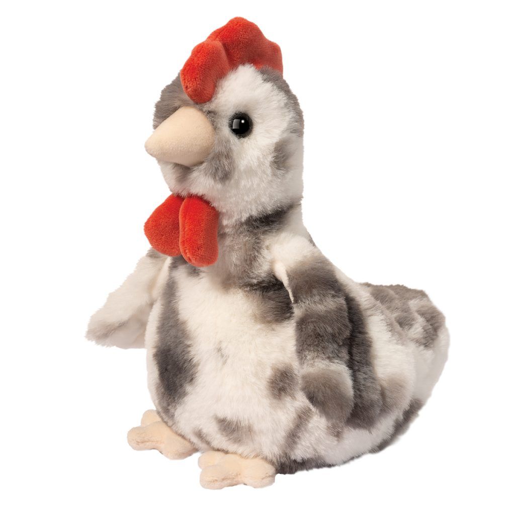 Peluche - Rooster le petit coq tacheté