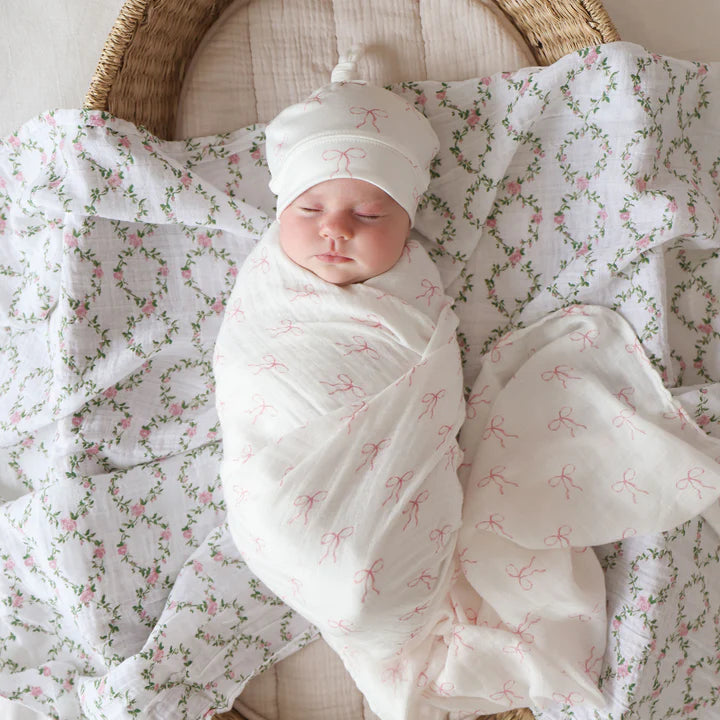 Peaches Muslin Blanket