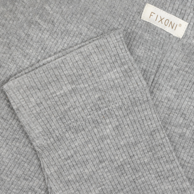 Leggings en tricot côtelé - Gris bleu