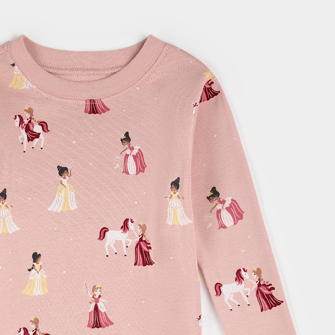 Pyjama deux pièces à imprimé de princesses