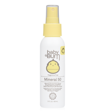 Écran solaire minérale 50 en Spray Baby bum