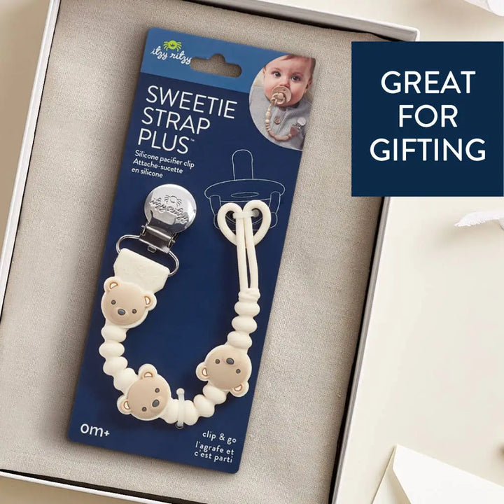Silicone pacifier clip - Bear