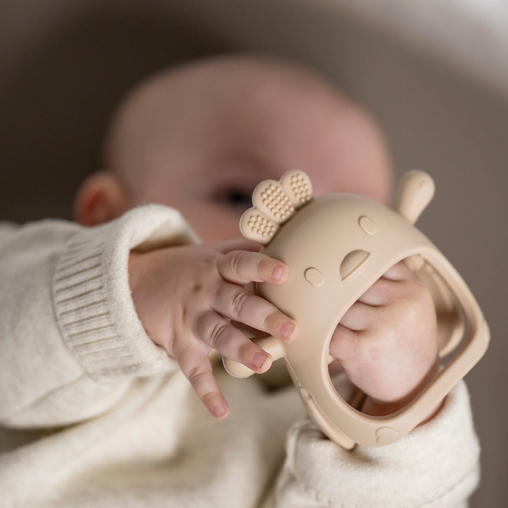 Gant de dentition en silicone - Argile