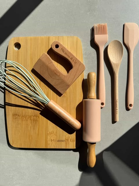 Ensemble mini-chef 7-en-1 - Rose guimauve