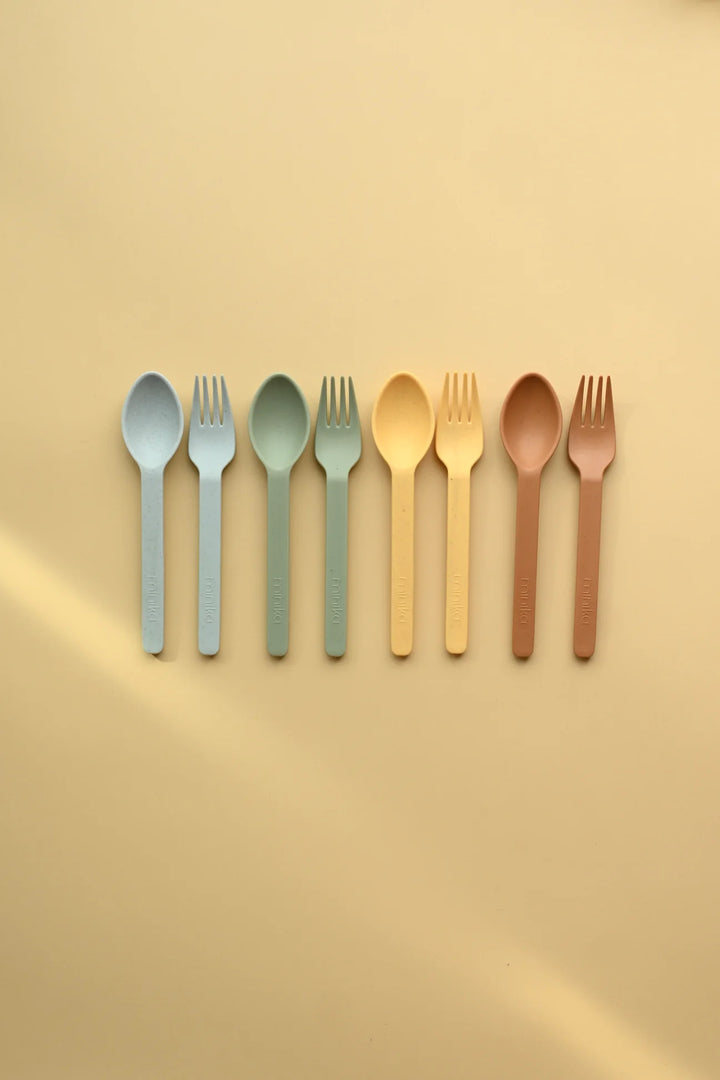 Ensemble d’ustensiles en paille de blé