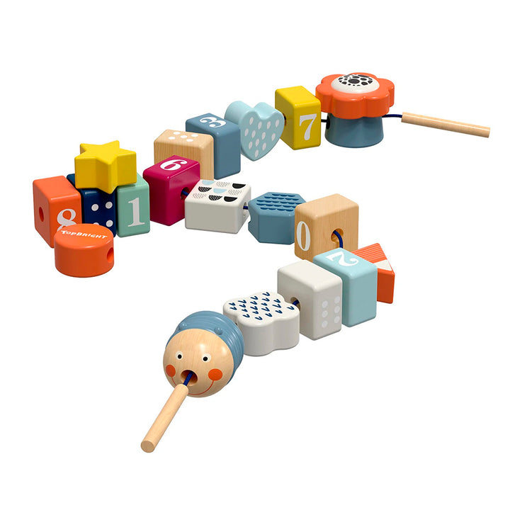 Jeu d'enfilage - Chenille