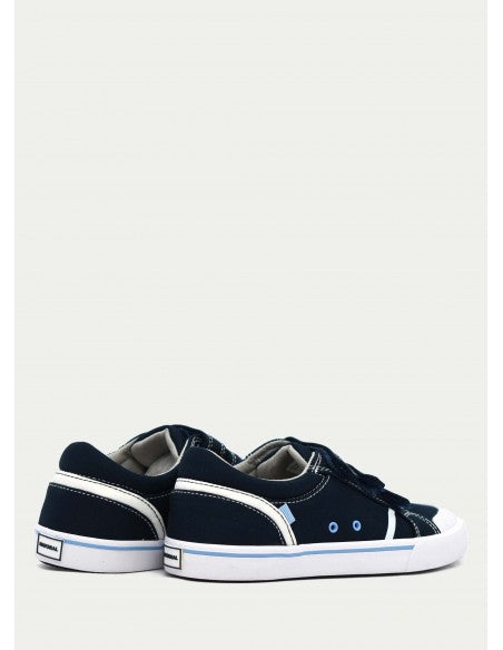 Souliers en toile Marine