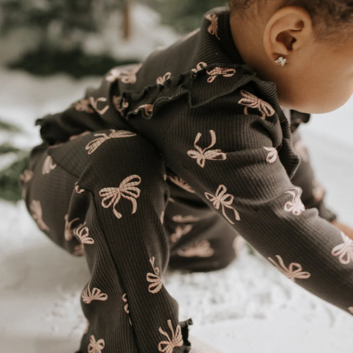Ensemble de leggings évasés à imprimé de boucles