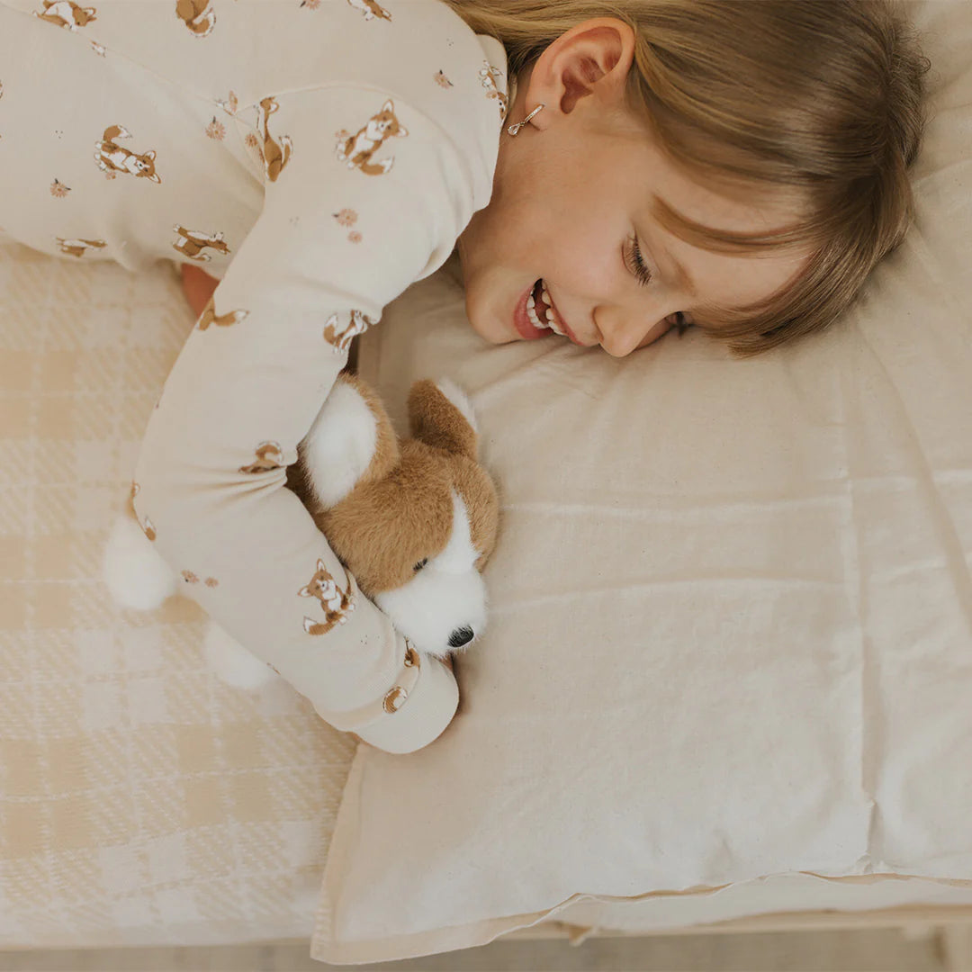 Pyjama deux pièces en tricot côtelé Corgi
