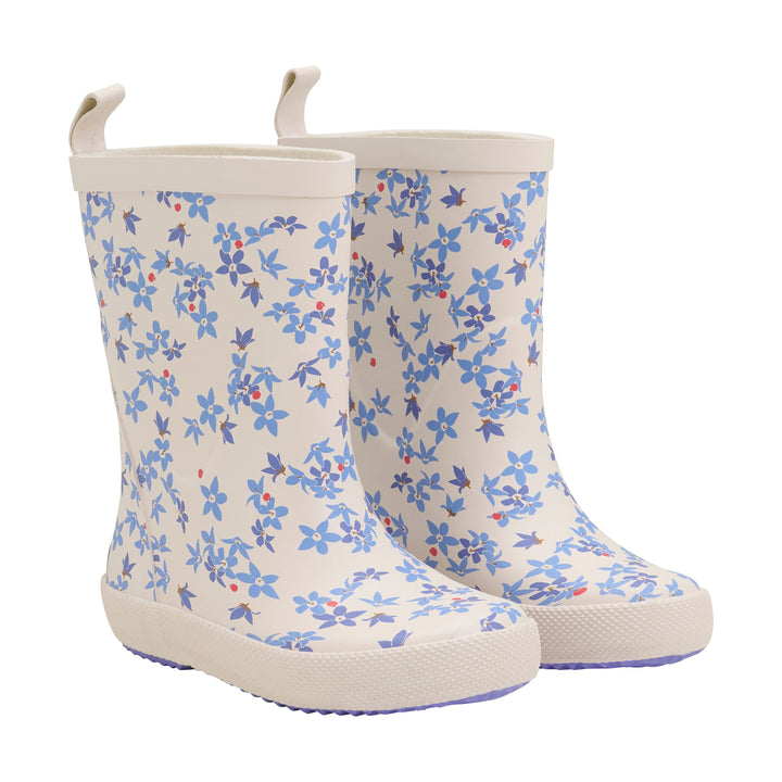 Bottes de pluie - Fleurs bleues