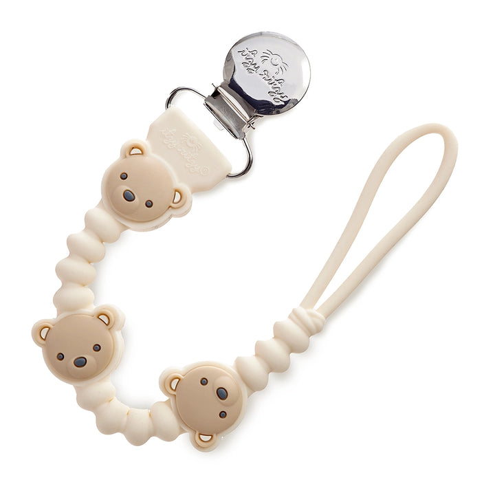 Silicone pacifier clip - Bear