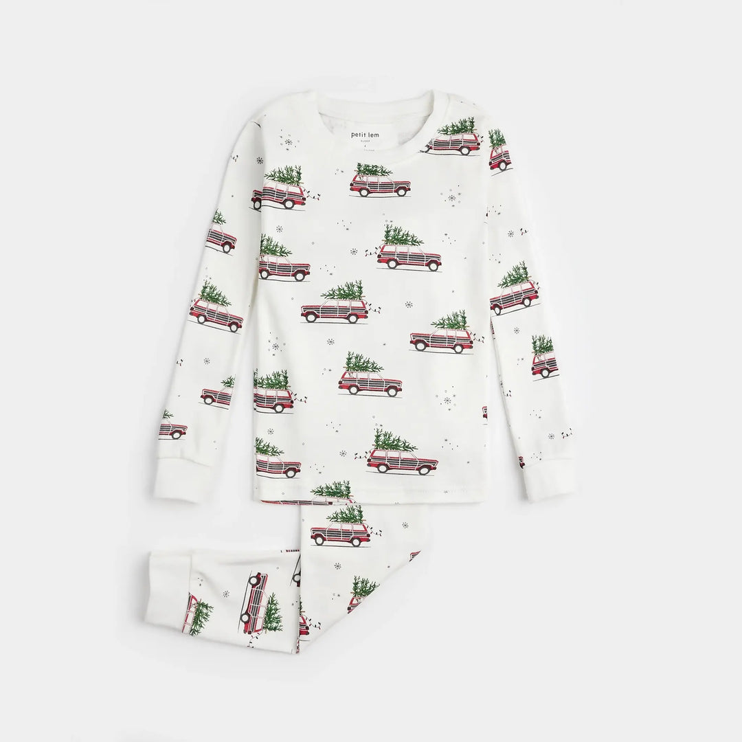 Pyjama deux pièces Voitures festives  10 ans