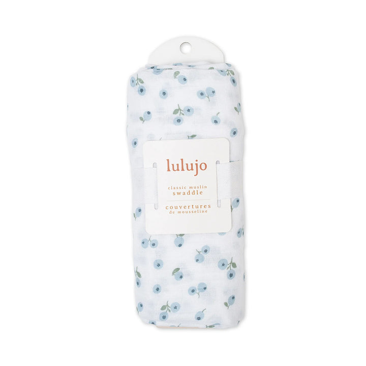 Couverture en mousseline - Bleuets