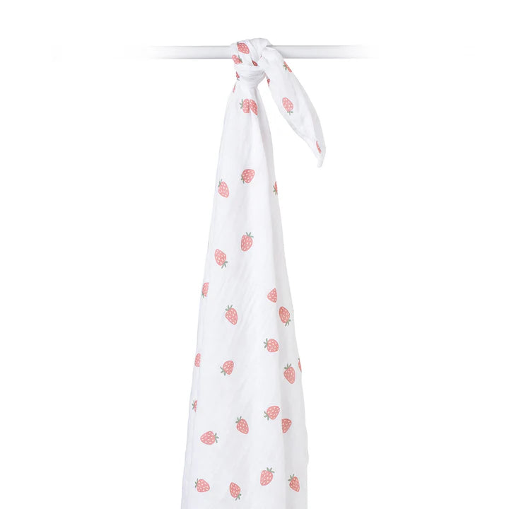Couverture en mousseline - Fraises