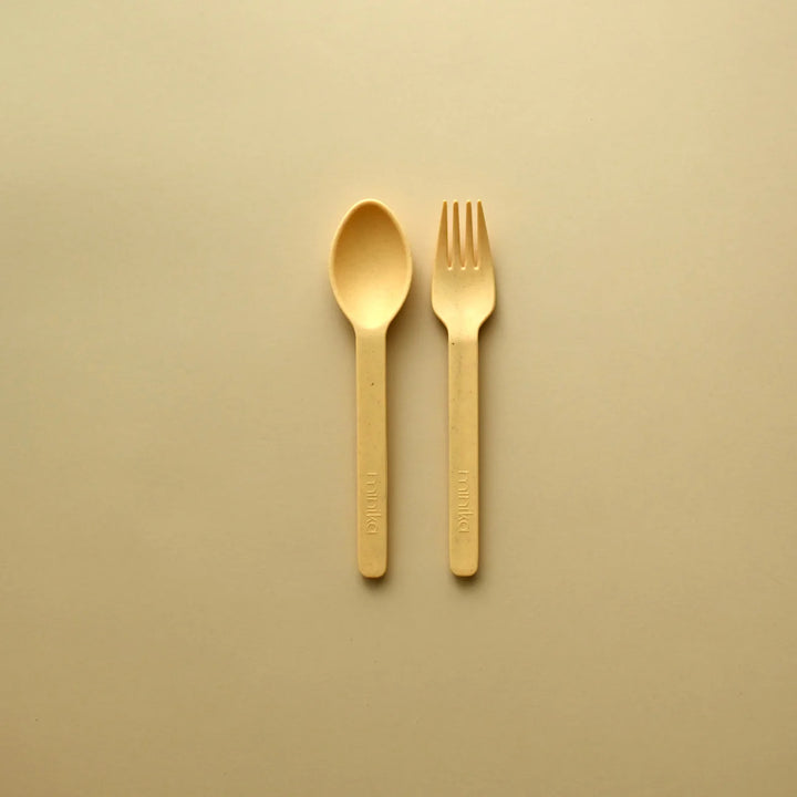 Ensemble d’ustensiles en paille de blé