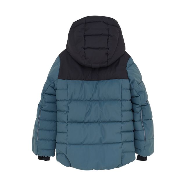Manteau de ski matelassé - Stormy Weather avec accents de couleur Saffron