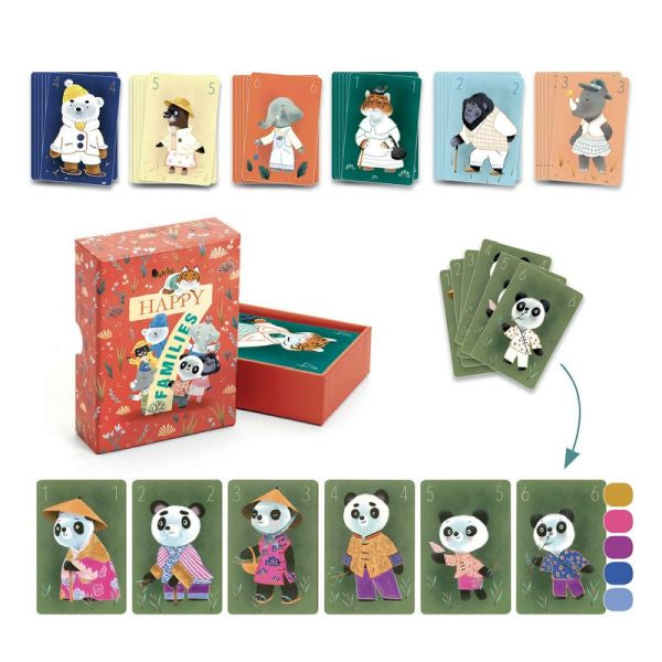 DIY - Chics animaux (jeu de 7 familles à colorier)